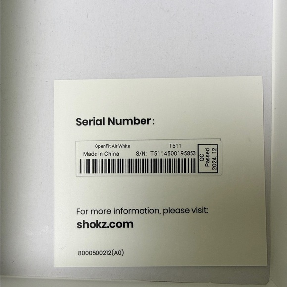 Shokz OpenFit Air Wireless Headset - White - Picture 11 of 13